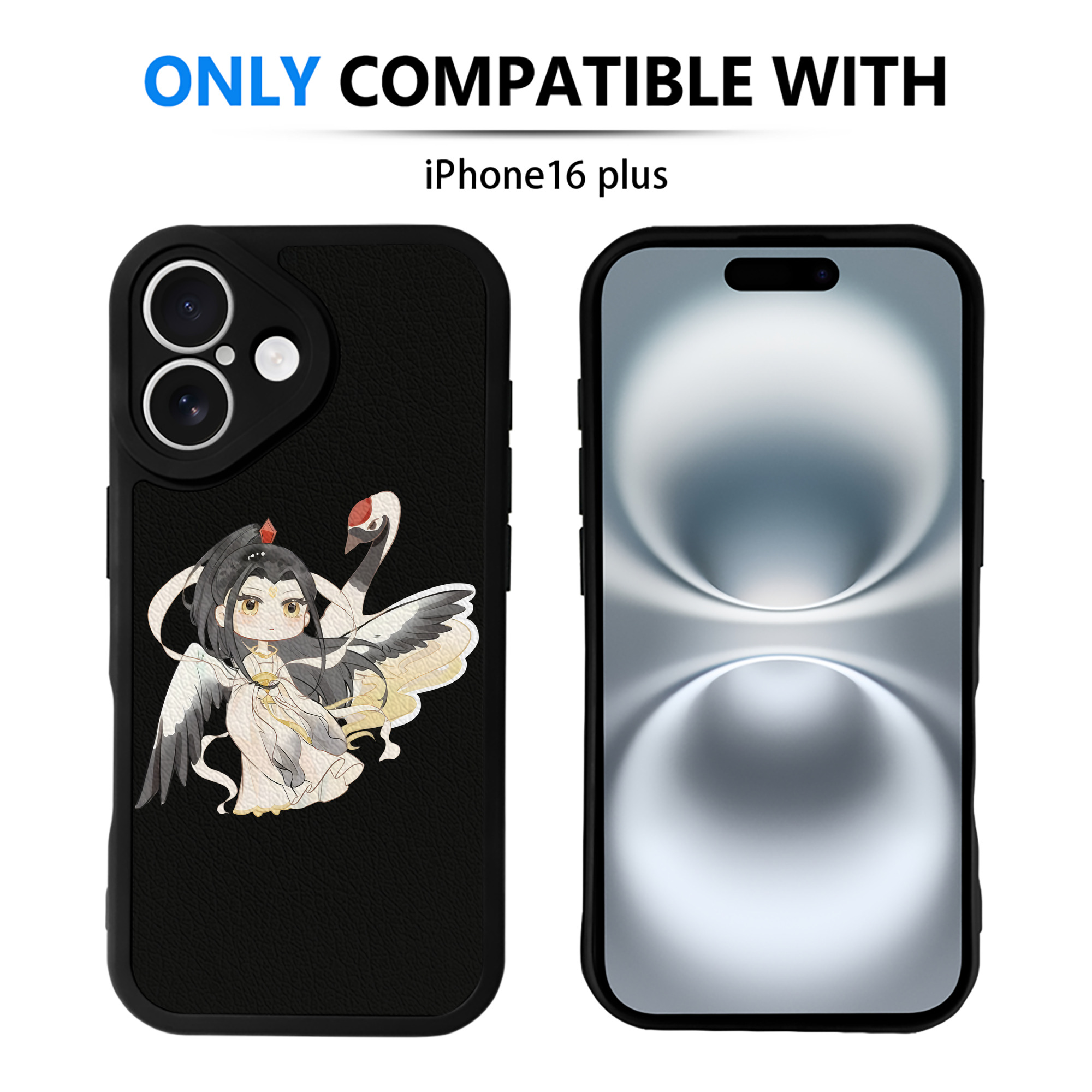 （画像用） Ne Zha 2 ナタ 魔童の大暴れ 【iPhone 16シリーズ対応】シリコンスマホケース（レザー調） 材質：シリコン